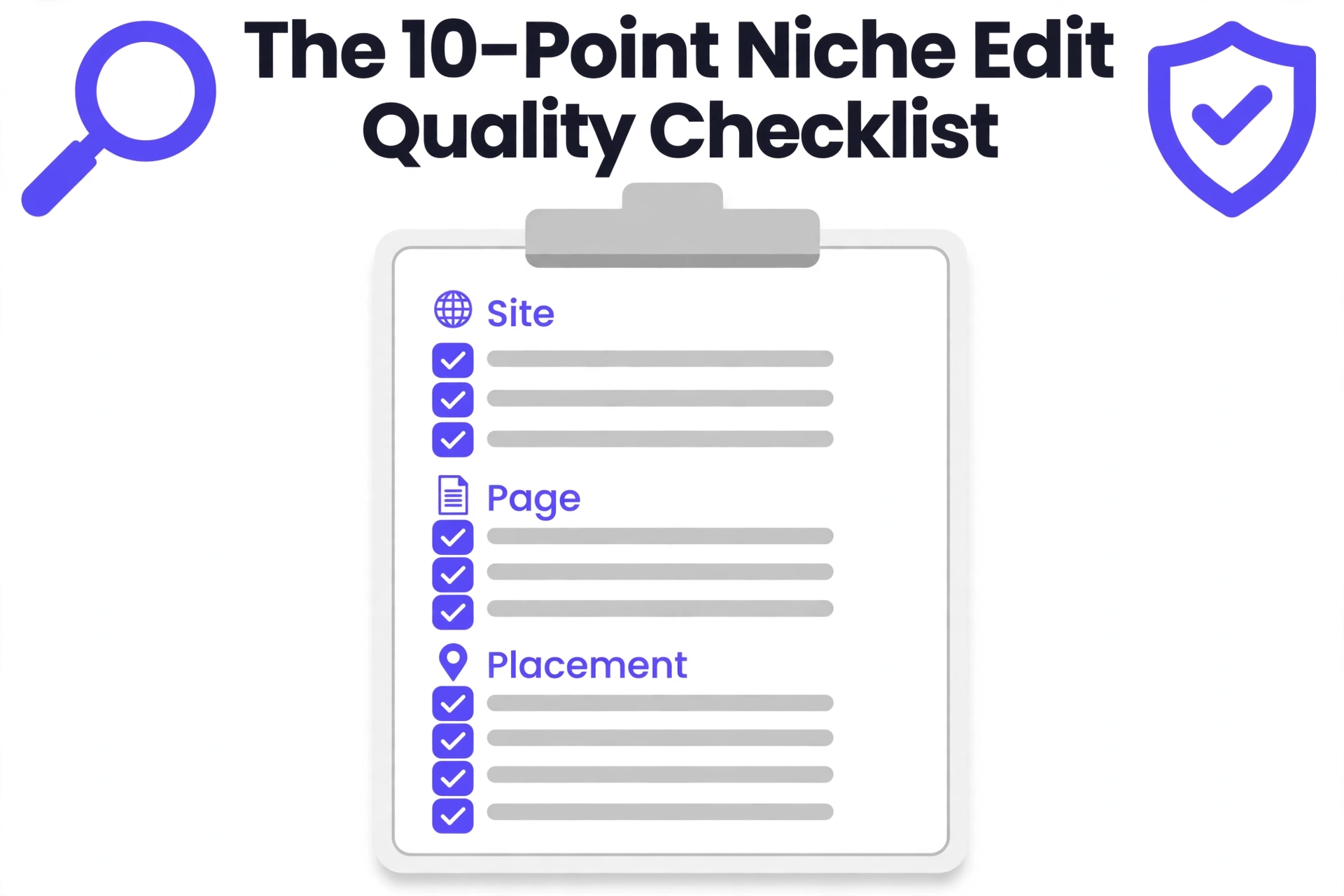 Quality checklist